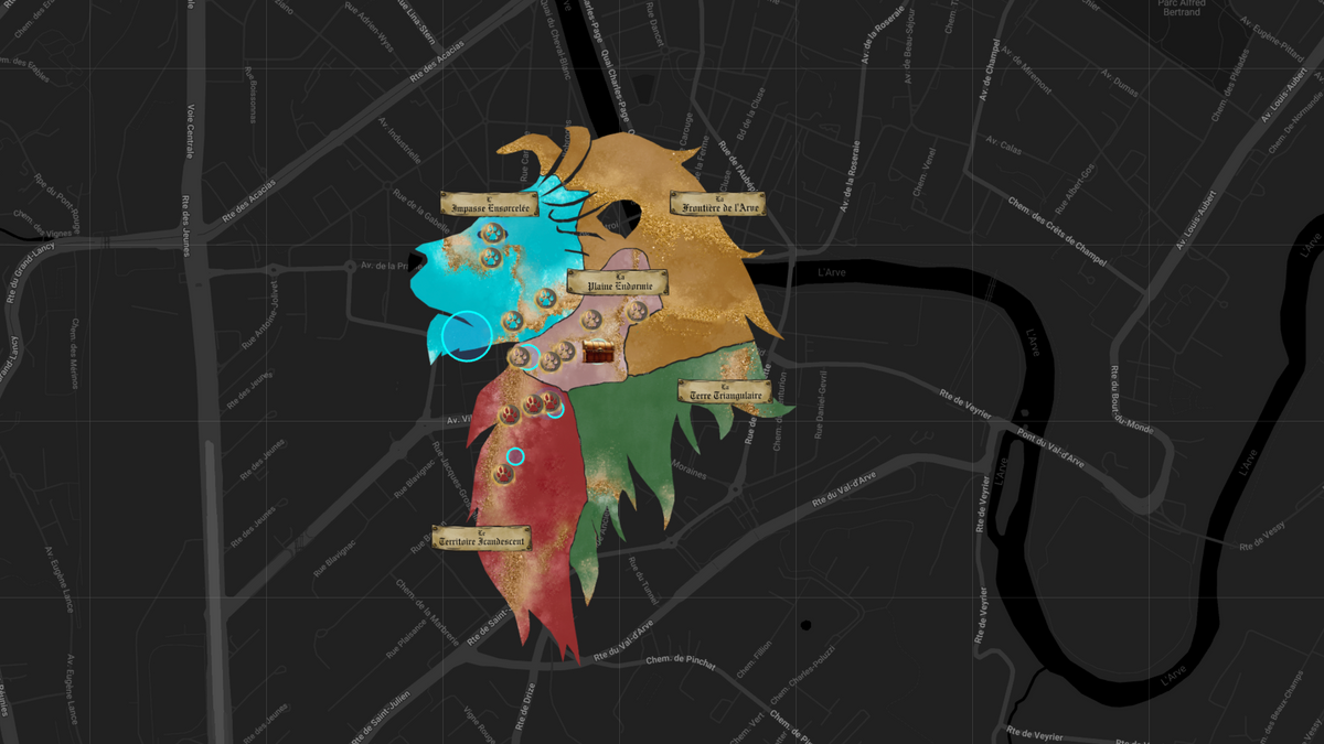 Plan du parcours — carouge