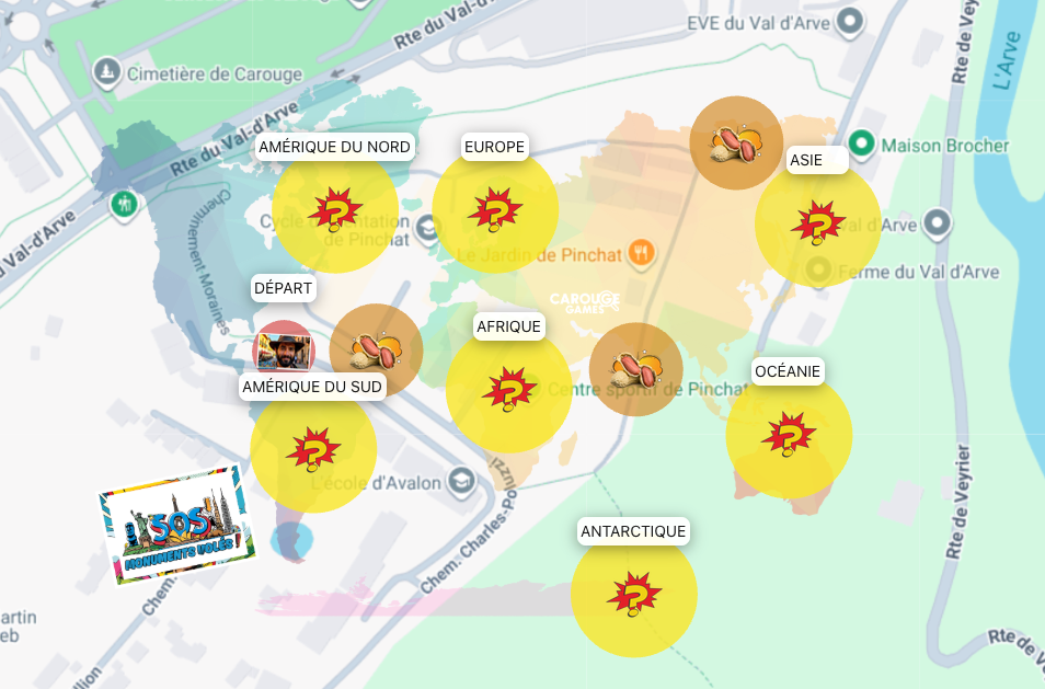 Plan du parcours — Carouge