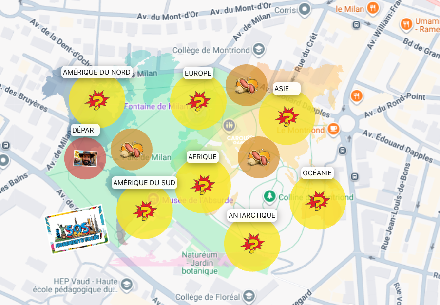Plan du parcours — Lausanne